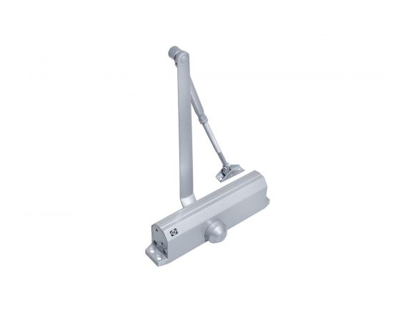 Доводчик DOORLOCK DL180A BC size 1-6/7 серебристый, с регулир. функциями тормоза открывания и усилия закрывания 75538 