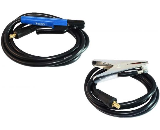 Комплект сварочных проводов КГ 1x25ТУ (5+5 метра; вилка 35-50; 300А) ЭНАРГИТ КС300-10 