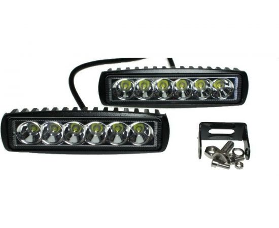 Фара рабочего света Nord-Yada 18Вт прямоугольная 6 диодов дальний 156х42х40 904835 