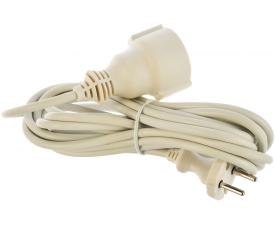 Удлинитель ЭРА UX 6 -1-5m без заземления, 1гн, 5м, ПВС, 2x0.75мм2, 6А Б0039820 