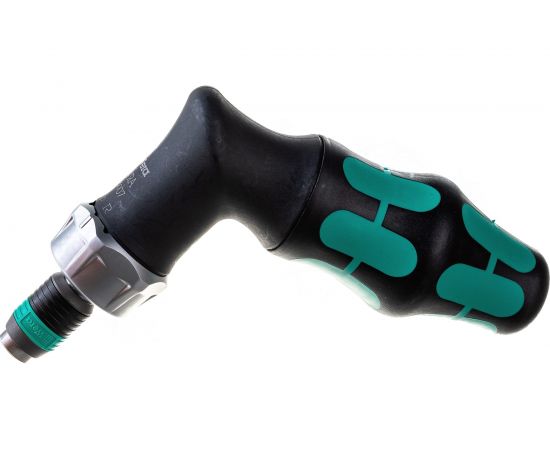 Реверсивная угловая отвертка WERA Kraftform Kompakt Pistol RA с набором бит 1/4 в ручке WE-051030 