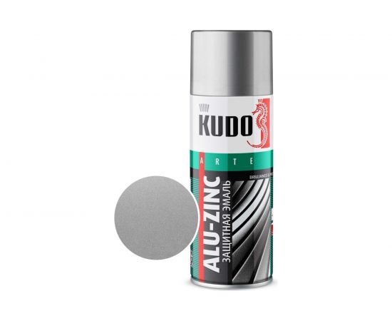 Универсальная эмаль KUDO аэрозоль алюминиево-цинковая 520мл 1090 11605287 