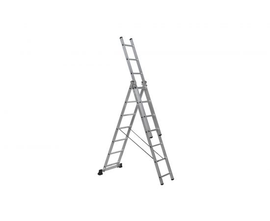 Алюминиевая трехсекционная лестница Scala 3х7 Sc 3007 