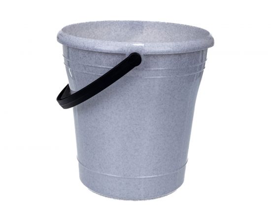 Пластиковое ведро с ручкой Элластик-Пласт 12 л, мраморное ЭП 962590 