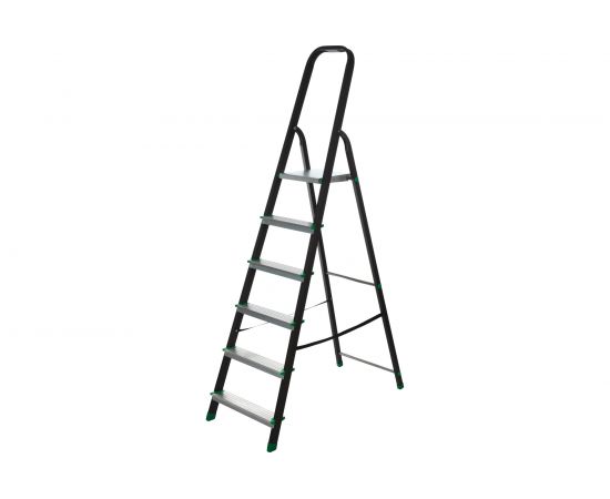 Стальная стремянка с алюминиевой ступенью SMARTY Combi 6 ступеней SN023-06 