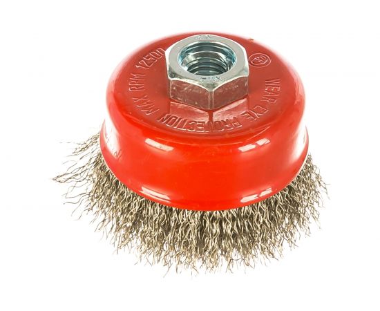 Щетка чашечная Эксперт № 503 для УШМ (проволока из нержавеющей стали, 75 мм, М14) Профоснастка 20801003 – изображение 2