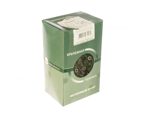 Саморез по металлу для ГКЛ Метизный двор 3,5x45, частая резьба, оксидированный, 500 шт. 4607159062239 – изображение 2