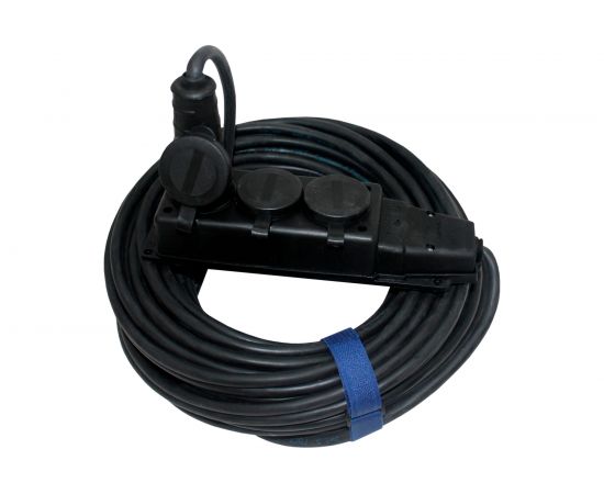 Силовой удлинитель шнур ЭНАРГИТ КГ 3*1,5 3 розетки 10 метров ip 44 вилка/колодка КГ315-10-3-44 – изображение 2