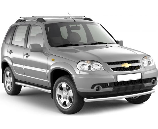 Рейлинги с поперечинами PT Group проф.1,35 Серебристый муар Усиленный CHEVROLET Niva 2002-20 LNV551503 – изображение 2