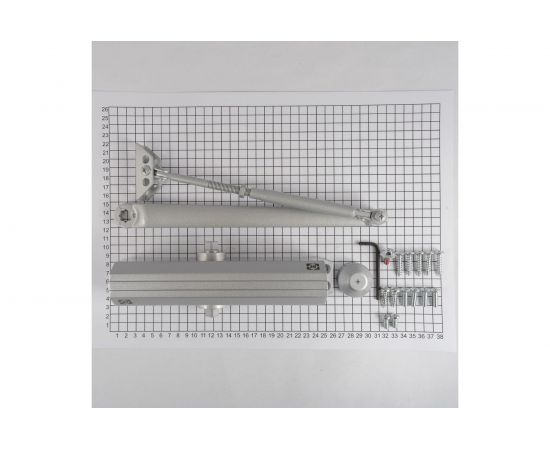 Доводчик DOORLOCK DL180A BC size 1-6/7 серебристый, с регулир. функциями тормоза открывания и усилия закрывания 75538 – изображение 3