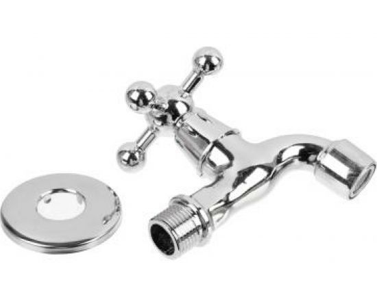 Водоразборный кран FRESSO короткий излив, вентильный, с аэратором, 1/2"", цинк 554-039 – изображение 3