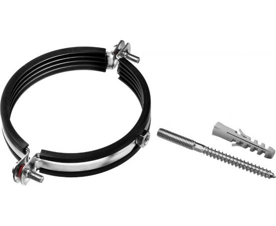 Трубный хомут с гайкой ЗУБР оцинкованный, в комплекте с сантехнической шпилькой 37866-47-52 – изображение 3