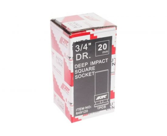 Головка торцевая 3/4” 20 4-х гранная квадрат ударная высокая L=90мм JTC 649120 – изображение 3