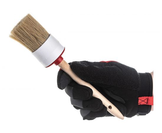 Круглая кисть MATRIX №14 натуральная щетина, деревянная ручка 82084 – изображение 4