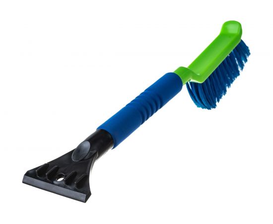Щетка для снега со скребком Oktan, зеленая с синей щетиной, 425 мм, KGA3-01-03/зеленая – изображение 4
