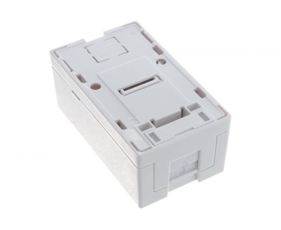 Настенная розетка NIKOMAX 1 порт, полный экран, со шторкой, белая NMC-WO1SD2-FT-ST-WT – изображение 4