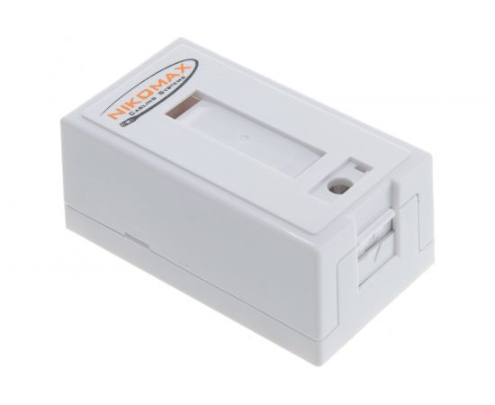 Настенная розетка NIKOMAX 1 порт, полный экран, со шторкой, белая NMC-WO1SD2-FT-ST-WT – изображение 5