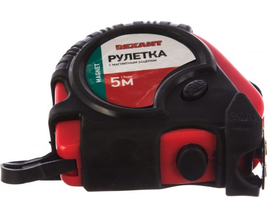 Рулетка REXANT Профи прорезиненный корпус 5 м х 19 мм магнитная 12-9014 – изображение 8