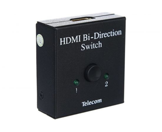 Разветвитель HDMI Telecom 2-1, переключатель HDMI 1--2, двунаправленный TTS5015 