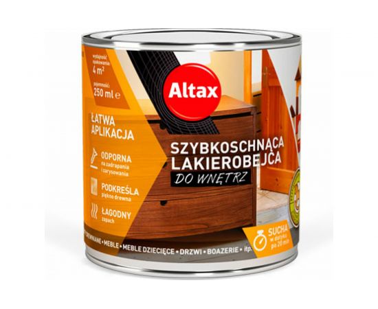 Лак-морилка ALTAX для внутренних работ, каштан, 250 мл 50830-03-000025 