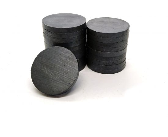 Магнит Проф-Магнит диск 25x3мм, 20шт. Ферритовый D25x3 Y35 