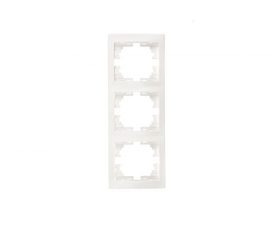 Рамка Lezard MIRA 3-ая вертикальная б вст белый 701-0200-153 