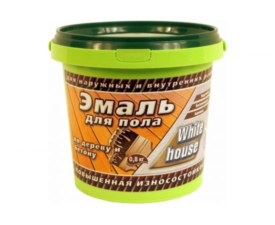 Акриловая эмаль для пола White House (серая; 0.8 кг) 15865 