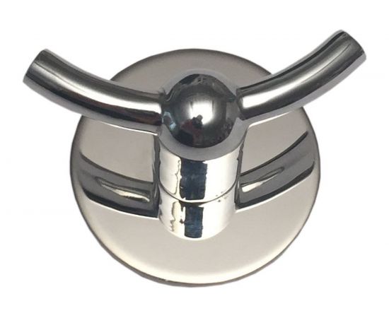 Крючок для ванной Kleber двойной на клейкой ленте Позитив KLE-027 