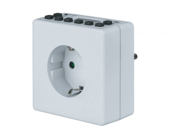 Таймер Navigator, NTR-E-S02-WH, розетка, электронный 61556 