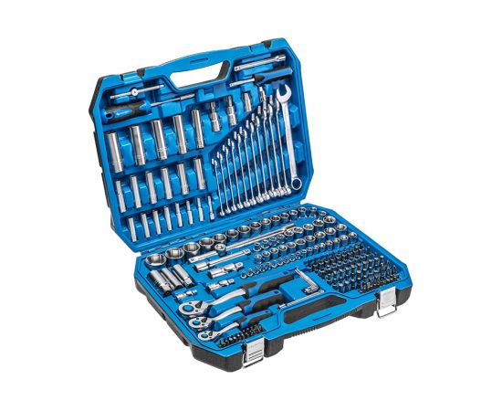 Набор инструментов HOEGERT TECHNIK 222 шт, 1/4, 3/8,1/2 HT1R444 