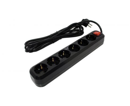 Сетевой фильтр 5bites 3 м, 6 розеток, 16A, черный SP6B-330 