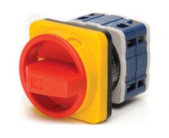 Двухпозиционный переключатель аварийного типа Emas трехфазный, 0-1, 10А, 400В. PSA010AK341E 