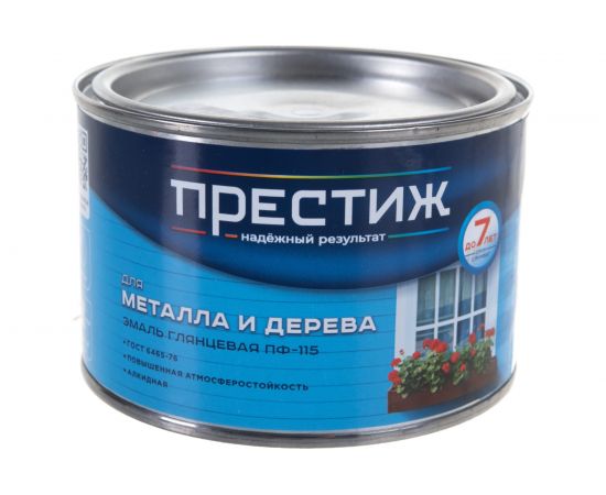 Эмаль Престиж ПФ-115 белая 0,4 кг 28 23465 – изображение 2