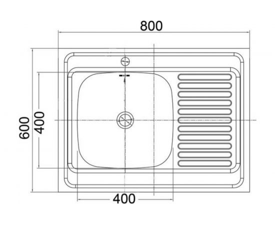 Накладная мойка EMAR T6080LQ – изображение 2