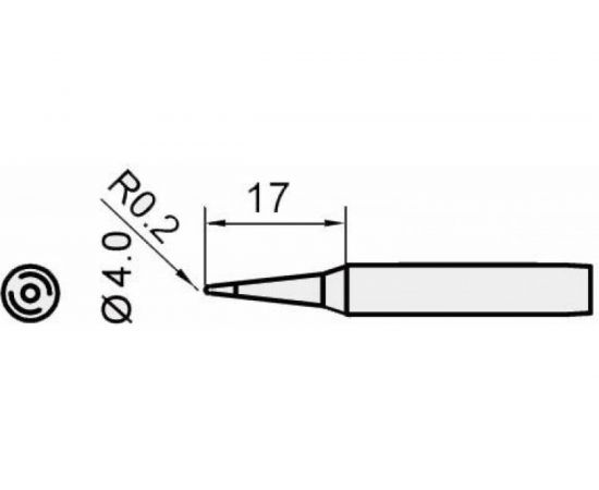 Жало конус 0.2 мм для паяльных станций ProsKit 5SI-216N-I 00267509 – изображение 2