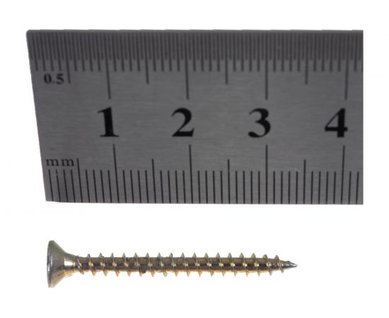 Саморез Стройметиз 3,5х35 универсальный, желтый цинк уп. 200 шт. 2140464 – изображение 2