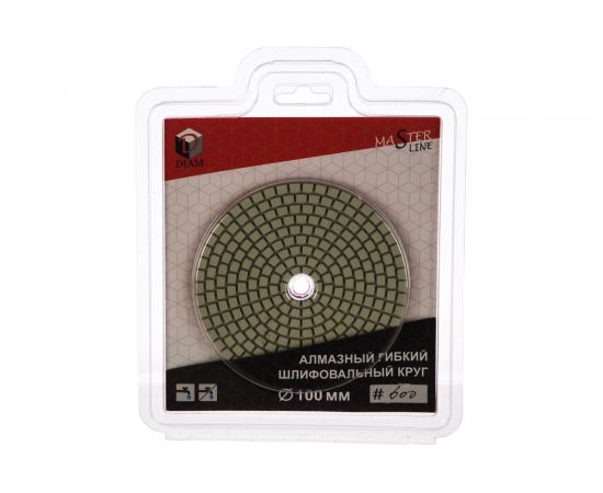 Круг алмазный гибкий шлифовальный АГШК Master Line Universal №600 (100х2.5 мм) DIAM 000640 – изображение 3