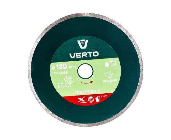 Диск алмазный сплошной (180x22.2 мм) VERTO 61H2P8 – изображение 3