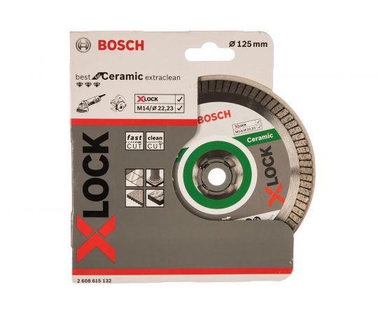 Диск алмазный Best for Ceramic Extraclean X-LOCK (125х22.2 мм) Bosch 2608615132 – изображение 3