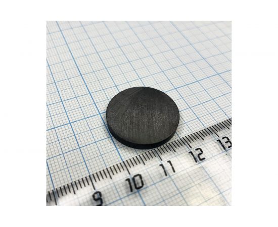 Магнит Проф-Магнит диск 25x3мм, 20шт. Ферритовый D25x3 Y35 – изображение 3