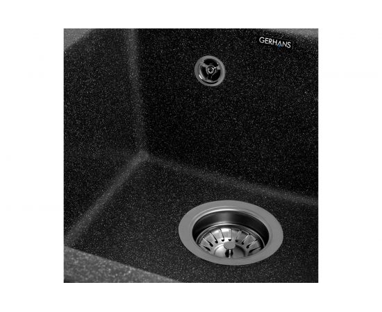 Кухонная мойка Gerhans A 10 22 ЧЕРНЫЙ /БЕЛАРУСЬ/ 425х505 мм А10-22 – изображение 3