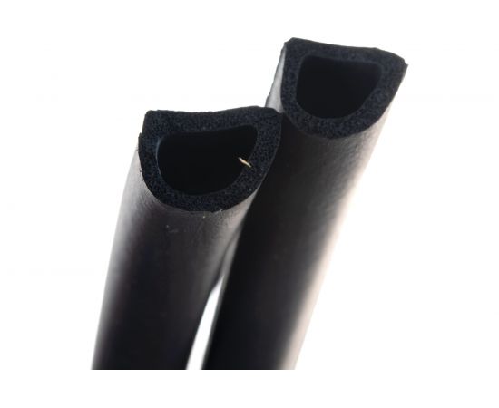 Уплотнитель пром.самоклеящийся ""D"" черный, 14x12, Industrial ZOOM, 40m 02-2-4-210 – изображение 3