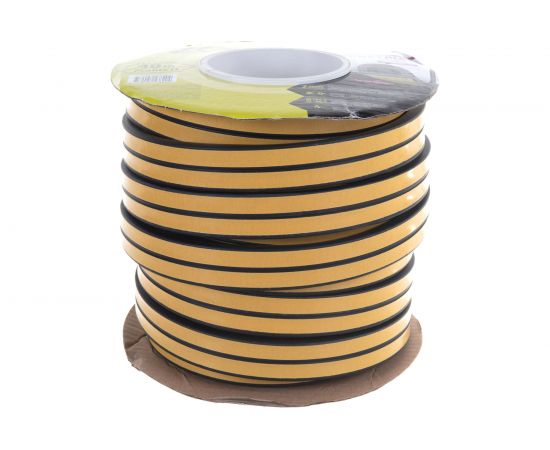 Уплотнитель пром.самоклеящийся ""D"" черный, 14x12, Industrial ZOOM, 40m 02-2-4-210 – изображение 4