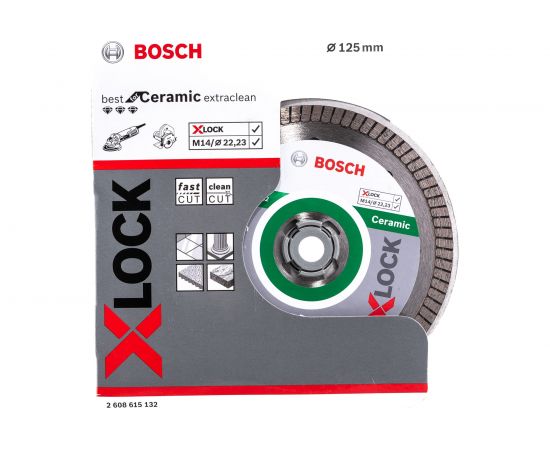 Диск алмазный Best for Ceramic Extraclean X-LOCK (125х22.2 мм) Bosch 2608615132 – изображение 4