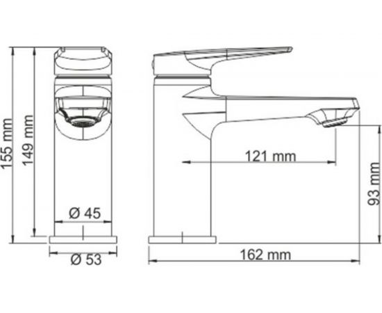 Смеситель для умывальника WasserKRAFT латунь Aisch 5503 – изображение 5