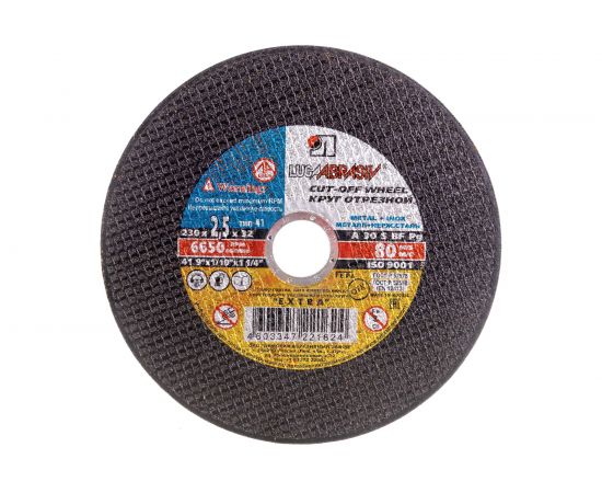 Круг отрезной по металлу (230х2.5х32 мм; A 30 S BF 80 14А БУ) Luga-Abrasiv D11002302225003 