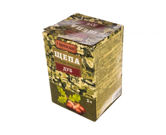 Крупная щепа для копчения BOYSCOUT Дуб, 2 л 61924 