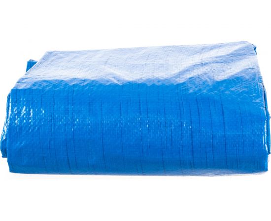 Универсальный тент-полотно Зубр из тканого двухслойного полимера с люверсами водонепроницаемый 4х5 м 12550-04-05 