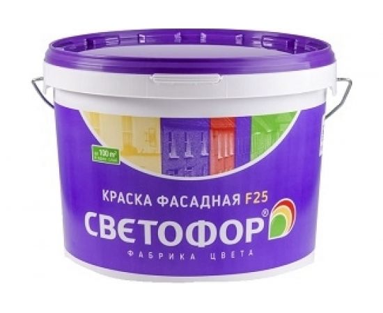 Краска Светофор F25Z фасадная зимняя до -10С, База А, 3 кг ТД000002984 