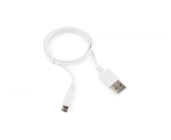 Кабель Cablexpert USB 2.0 AM/micro-BM 5P, 1м, белый, пакет CC-mUSB2-AMBM-1MW 